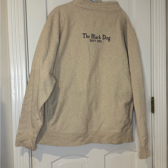 The Black Dog Adult Classic Heavyweight Fisherman Pullover | Oatmeal | XXL - Picture 4 of 5